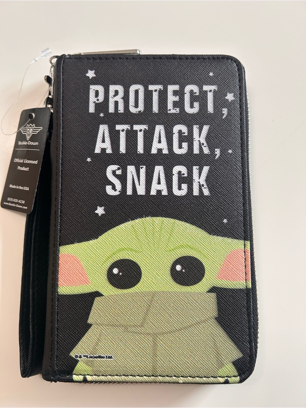 Buckle-Down - Protect Attack Snack Wristlet Zip Wallet